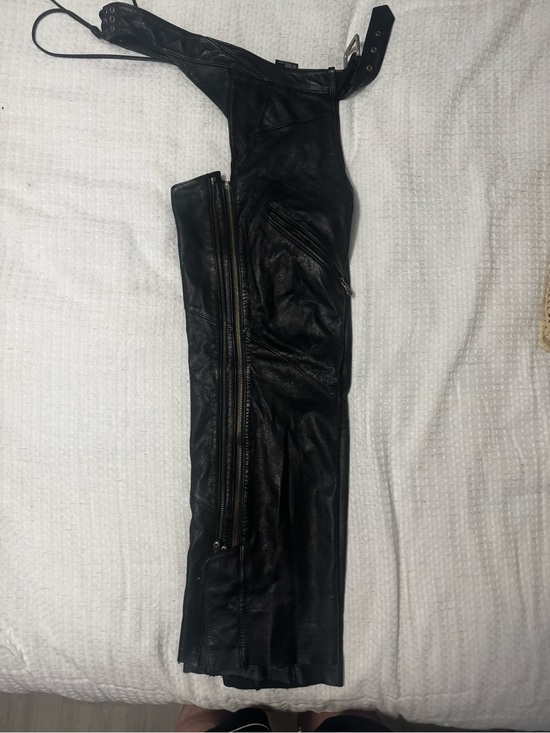 Harley-DavidsonBlackLeatherMotorcycleChaps